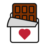 Confectionery pack sleeve icon